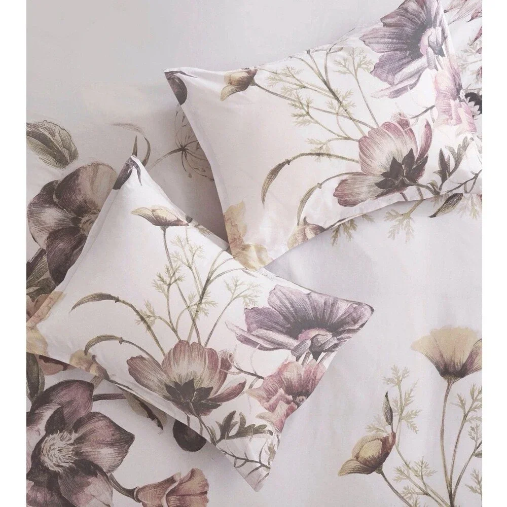 3pc Full/Queen Maddy Cotton Printed Duvet Cover Set Blush - Madison Park NEW